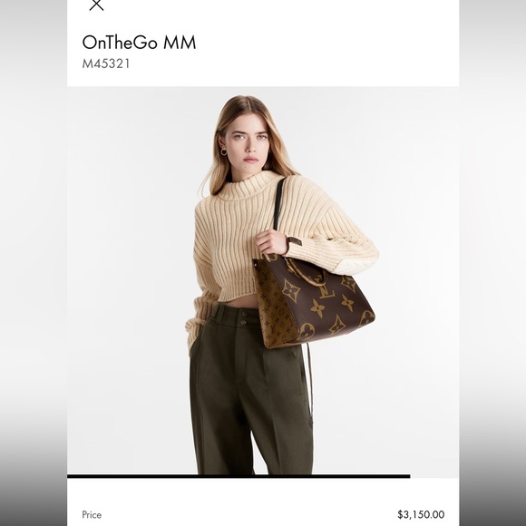 Authentic New Louis Vuitton Onthego MM Monogram. - Picture 3 of 12